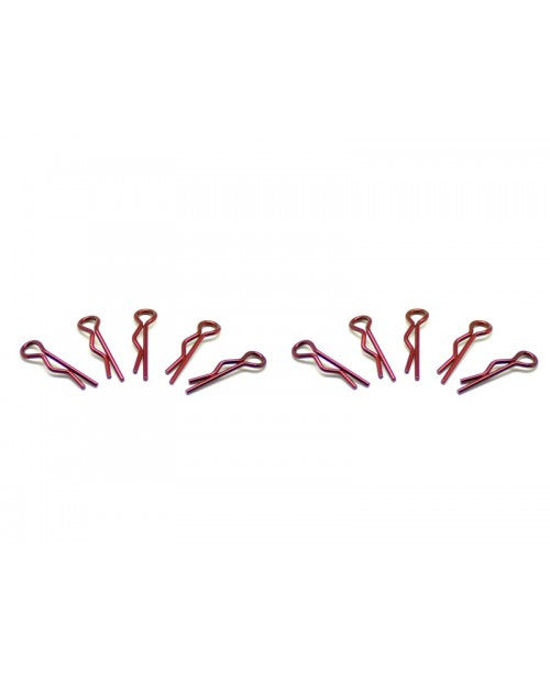 Small body clip 1/10 - metallic red (10) - RACERC