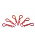 Body clip 1/8 - metallic red (6) - RACERC