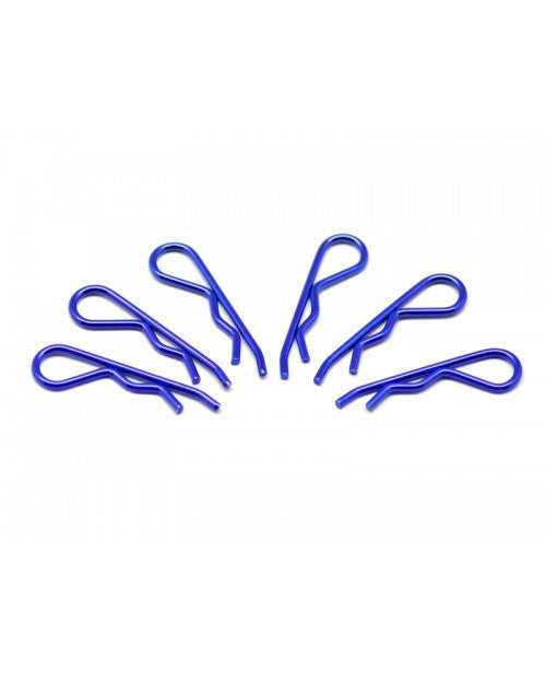 Body clip 1/8 - metallic blue (6) - RACERC
