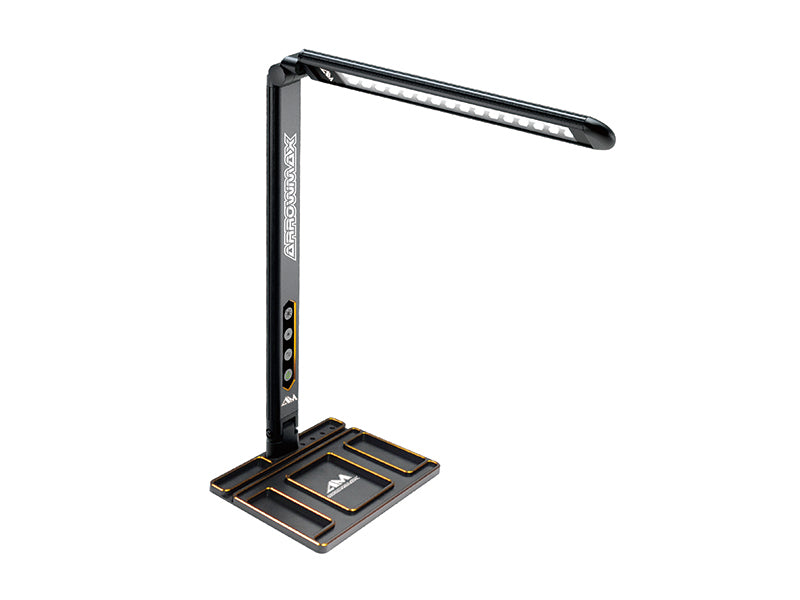 Arrowmax Alu Tray with LED Pit Lamp for Set-Up System Black Golden - RACERC