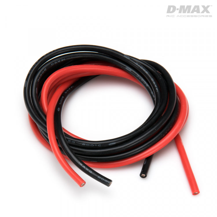 Wire Red &amp; Black 14AWG D2/3,6mm x 1m