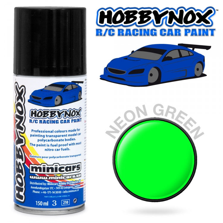 HOBBYNOX Neon Green R/C Racing Car Spray Paint 150 ml - RACERC