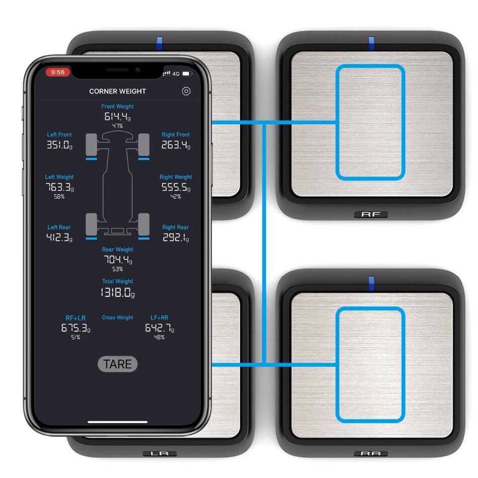 SkyRC Digital Tweak Corner Weight Scale, Bluetooth System