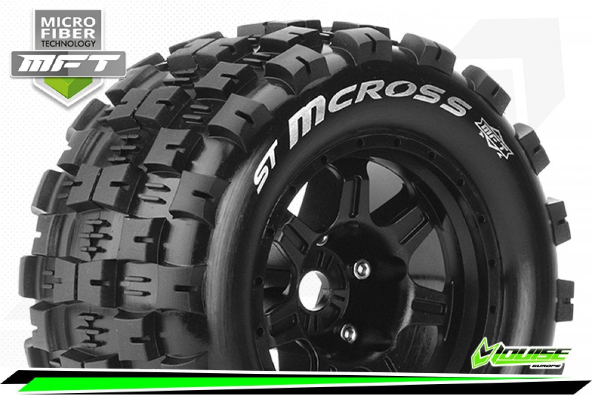 Louise Tires & Wheels ST-MCROSS 3,8" Black MFT 1/2-Offset (2) LT3327BH