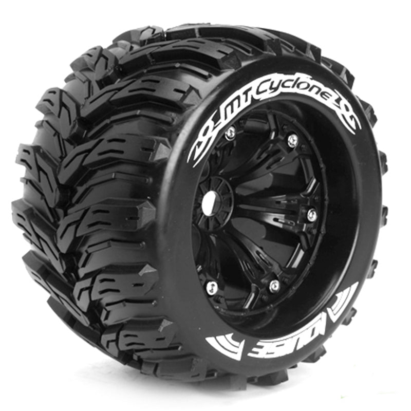 Louise MT-CYCLONE Tire & Wheel 3,8″ Black 1/2-Offset (2)