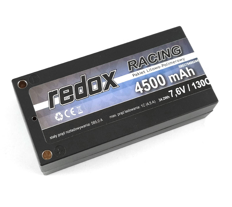 Σκληρή θήκη Redox 4500 mAh 7,6V 130C Shorty Racing - XT60 