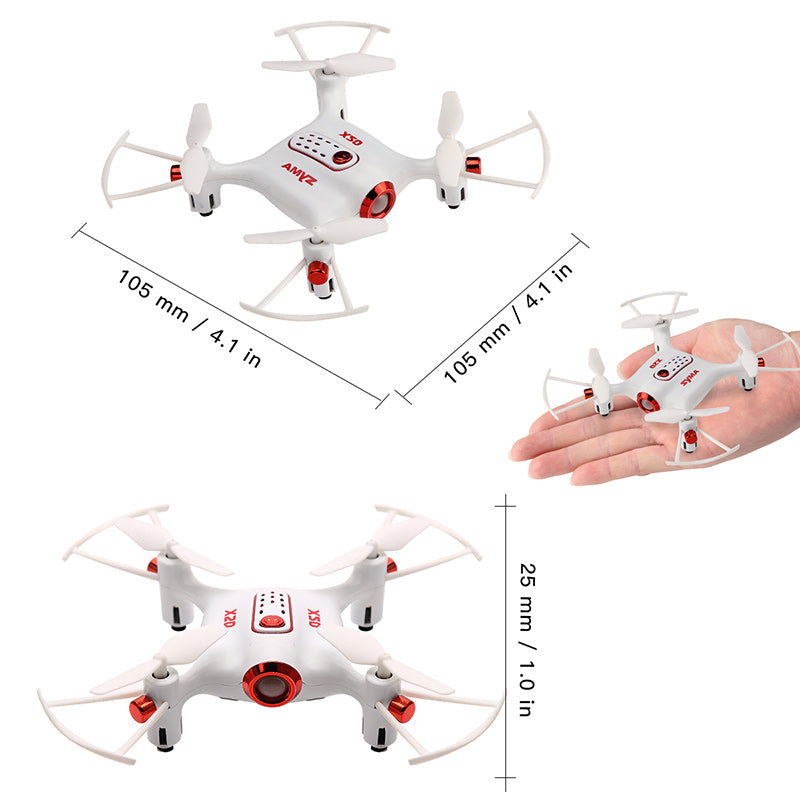Syma X20 Mini Headless Quadcopter RC Drone with Stunt Altitude Holding for Beginner - RACERC