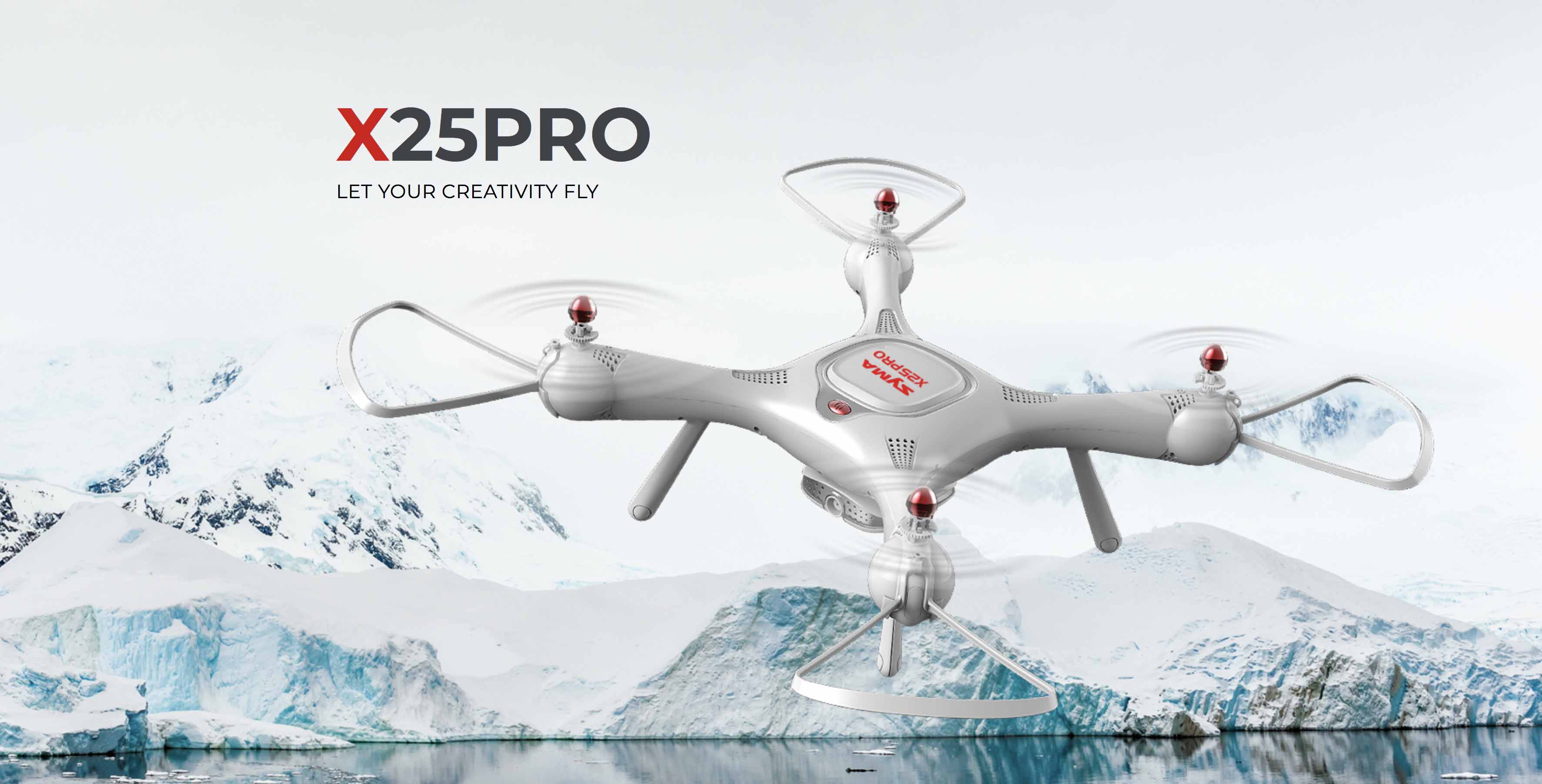 Syma X25 Pro drone with Dual GPS and intelligent flight modes - RACERC