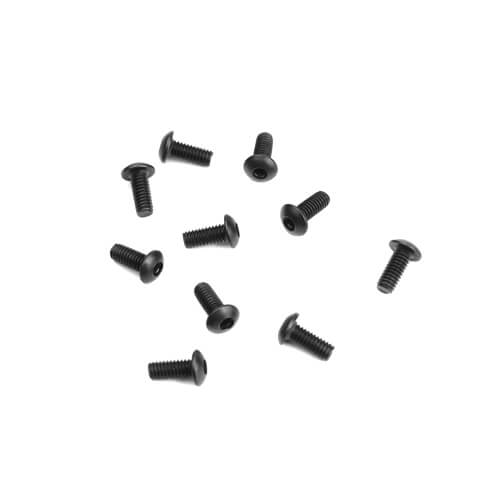 TKR1463 – M2.5x6mm Button Head Screws (black, 10pcs) - RACERC