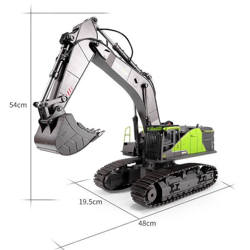 RC EXCAVATOR 1:14 CONSTRUCTION SCALE MODEL HUINA 1593 All Metal Hobby Grade Excavator