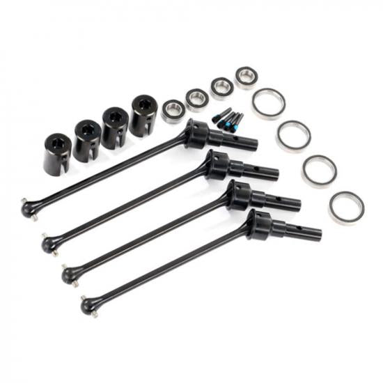 Traxxas Driveshafts, steel constant-velocity (assembled), front or rear (4pcs)