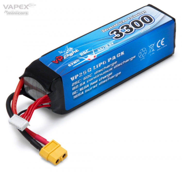 Li-Po Battery 5S 18,5V 3300mAh 25C XT60-connector