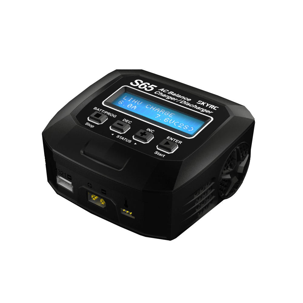 SkyRC S65 AC Multifunctional Balance Charger 65W 6A 2-4S - RACERC