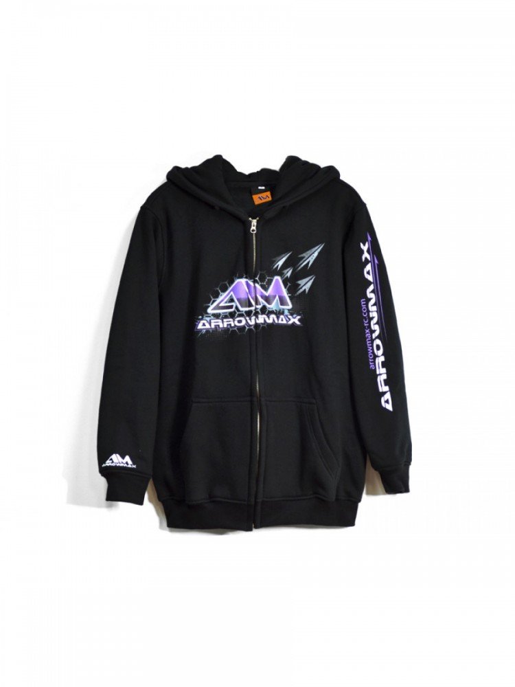 Arrowmax Sweater Hooded - Black (M) (AM-140312) - RACERC