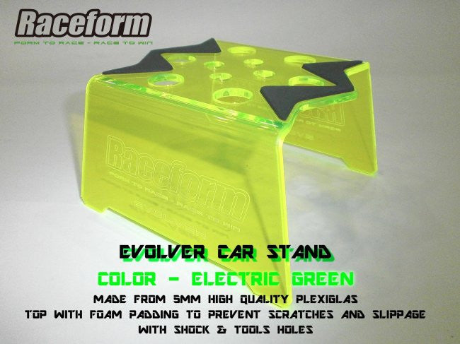 RACEFORM Evolver Car Stand - Electric Green - RACERC