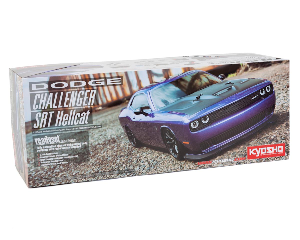 Kyosho EP Fazer Mk2 FZ02L 2015 Dodge SRT Challenger Hellcat ReadySet (Μωβ) με ραδιόφωνο Syncro KT-231P