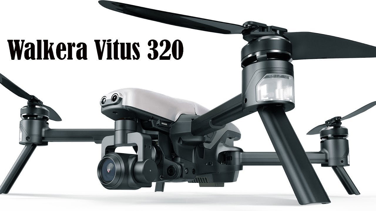 Walkera Vitus 320 5.8G Wi-Fi FPV Drone with 3-Axis 4K Camera, 3D Gimbal, DEVO F8S Remote Controller - RACERC
