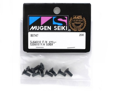 Mugen Seiki 4x10mm SJG Flat Head Screw (10)