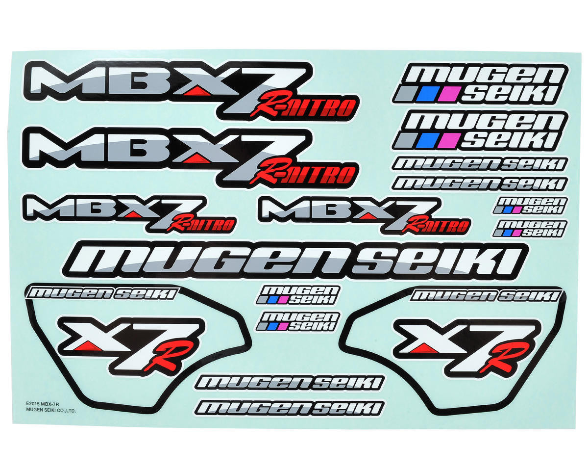 Mugen Seiki MBX7R Decal Sheet - RACERC