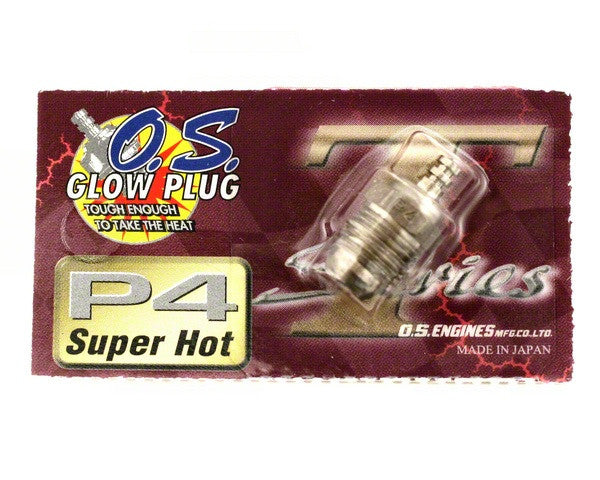O.S. P4 Turbo Glow Plug "Super Hot" - RACERC
