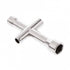 Small Cross Wrench Tool 1pc Nut4.0/5.0/5.5/7.0/Nickel-coated 4 in 1 Socket Wrench