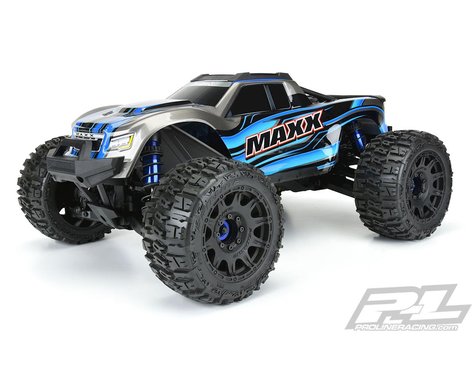 Pro-Line Trencher LP 3.8" Pre-Mounted Truck Tires (2) (Black) (M2) w/Raid 8x32 Removable Hex Wheels