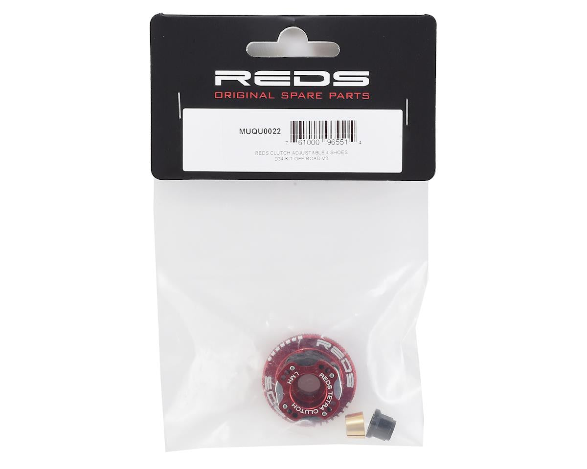REDS Racing 34mm Off-Road V2 "Quattro" Adjustable 4-Shoe Clutch System - RACERC