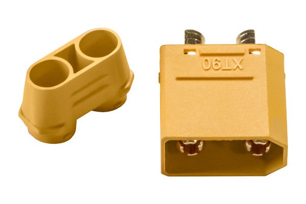 Gold connector XT90 plug male with housing - RACERC