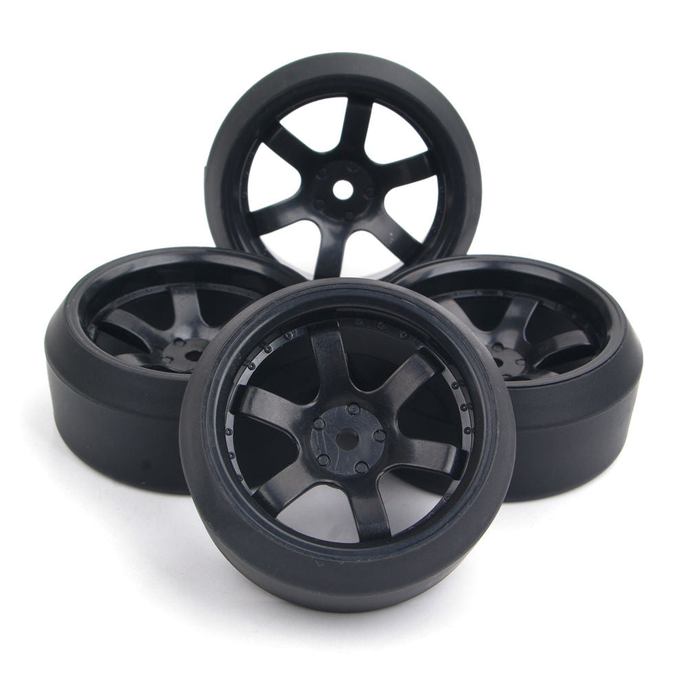 PROTONRC 4X 1:10 RC On-Road Car Drift Tire+12mm Hex Wheel Rims