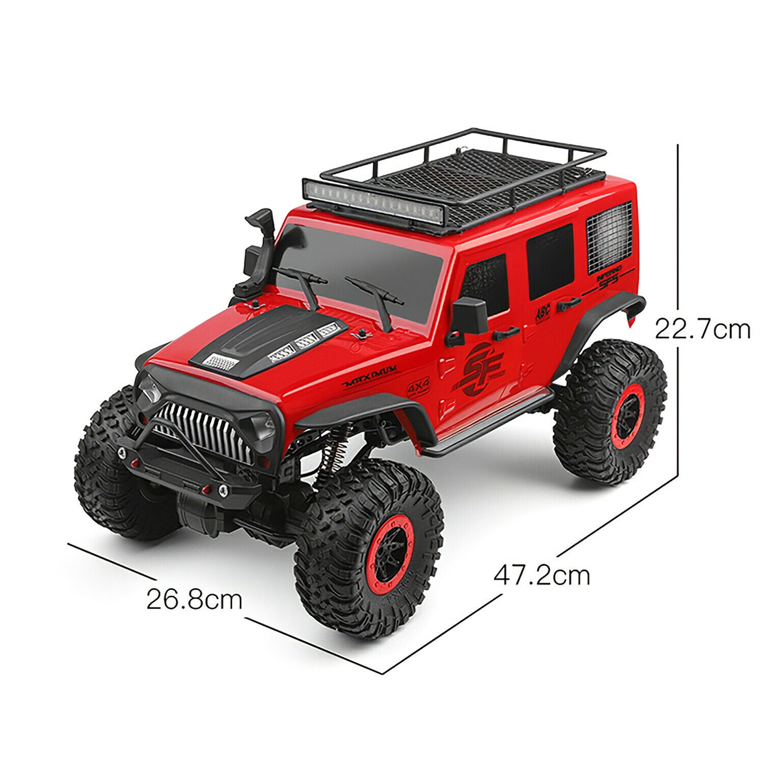 New WLtoys 104311 2.4Ghz 1/10 Off-Road RC Car 4WD Brushed Crawler Jeep SUV RTR