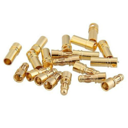 ProtonRC 3.5mm Gold Plated Bullet Banana Plug Connector Male Female 5pairs ( 10pcs )