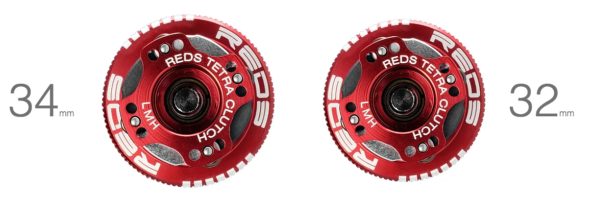 REDS Racing 32mm Off-Road V2 "Quattro" Adjustable 4-Shoe Clutch System - RACERC