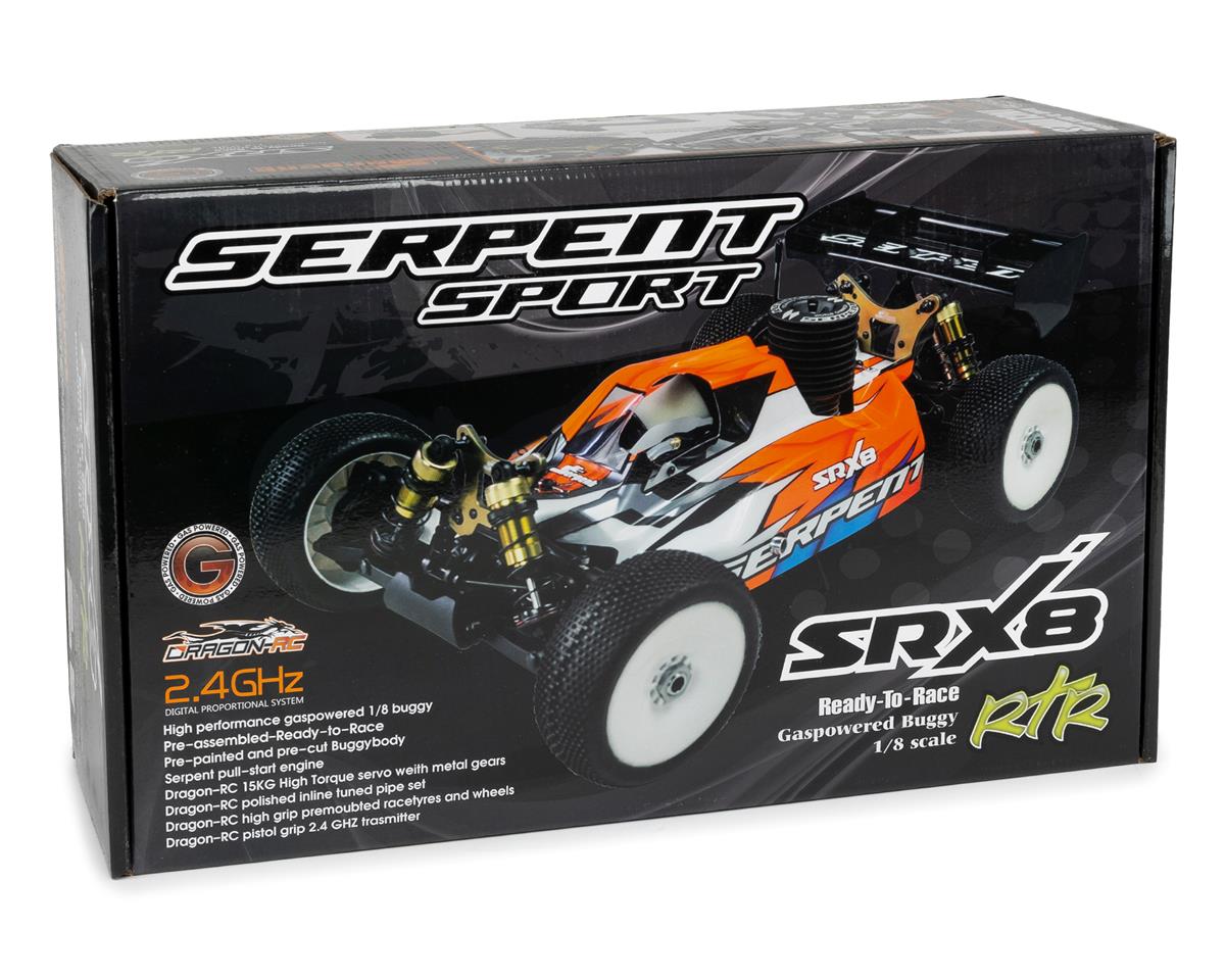 Serpent SRX8 RTR 1/8 Nitro Buggy με ραδιόφωνο 2,4 GHz &amp; 0,21 κινητήρα εκκίνησης
