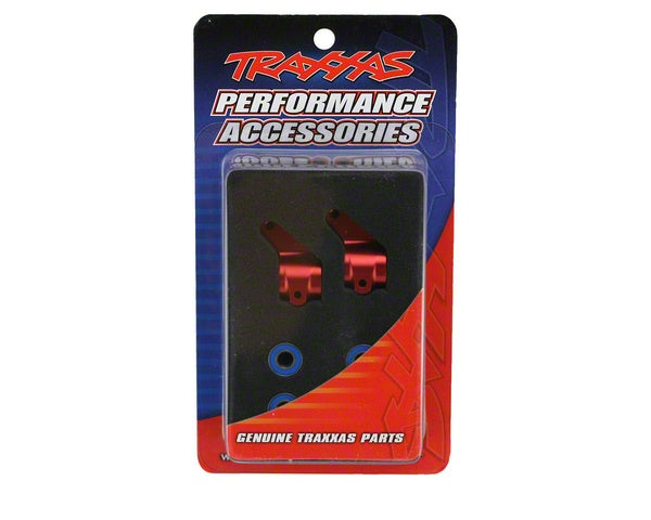 Traxxas Aluminum Steering Blocks w/Ball Bearings (Red) (2)