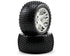 Traxxas Alias Rear Tires w/All-Star Wheels (2) (Chrome) (Standard)