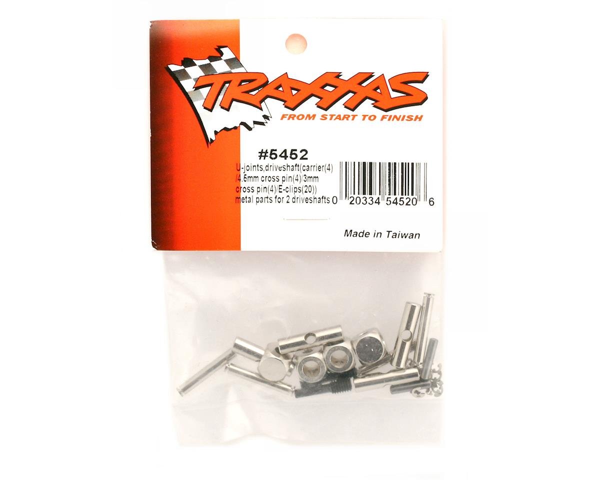 Traxxas Revo Driveshaft U-Joints (carrier (4)/ 4.5mm cross pin (4)/ 3mm cross pin (4)