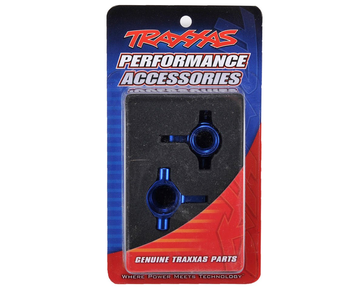 Traxxas Aluminum Steering Block Set (Blue) (2)