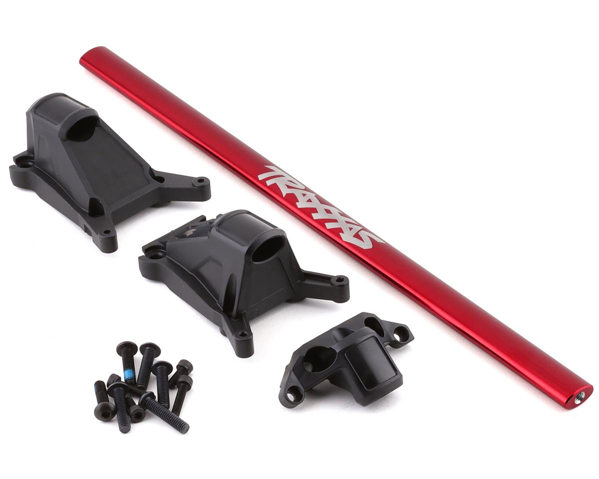 Traxxas Rustler/Slash 4x4 LCG Chassis Brace Kit (Red)