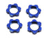 Traxxas X-Maxx 17mm Splined Wheel Nut (Blue) (4)