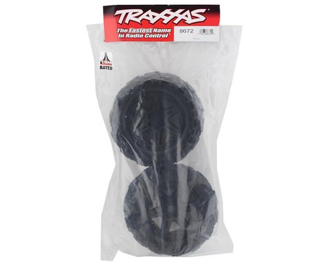 Ελαστικά Traxxas Talon EXT 3,8" Προ-τοποθετημένα E-Revo 2.0 με εξάγωνο 17mm (2) (Μαύρο)