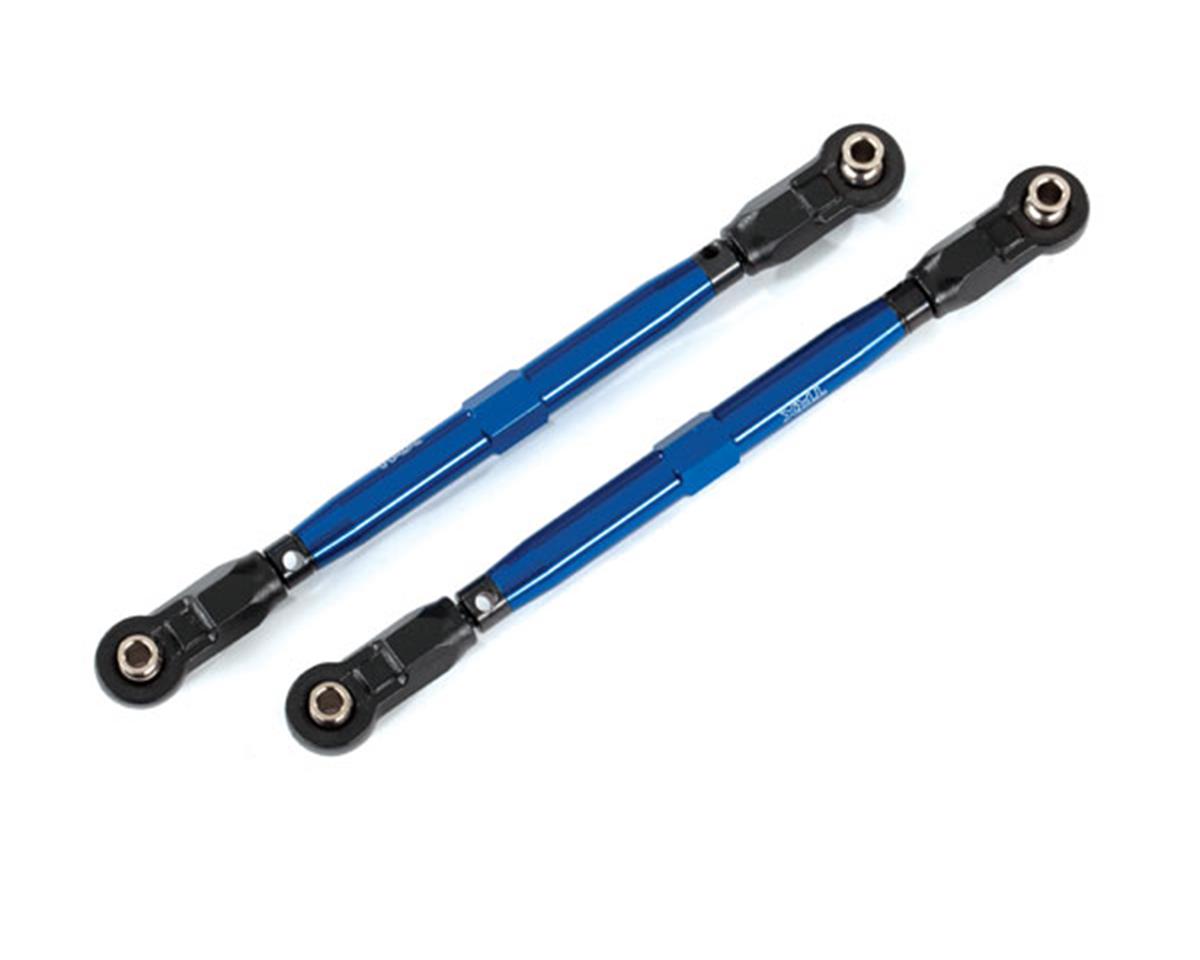Traxxas WideMaxx Aluminum Toe Link Tubes (Blue) (2) (Use with TRA8995 WideMaxx Suspension Kit)