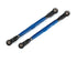 Traxxas WideMaxx Aluminum Toe Link Tubes (Blue) (2) (Use with TRA8995 WideMaxx Suspension Kit)