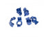 ProtonRC 1/10 Traxxas MAXX  Aluminum Steering Knuckle Set, C hub set, Rear Stub Axle Carriers Set Blue